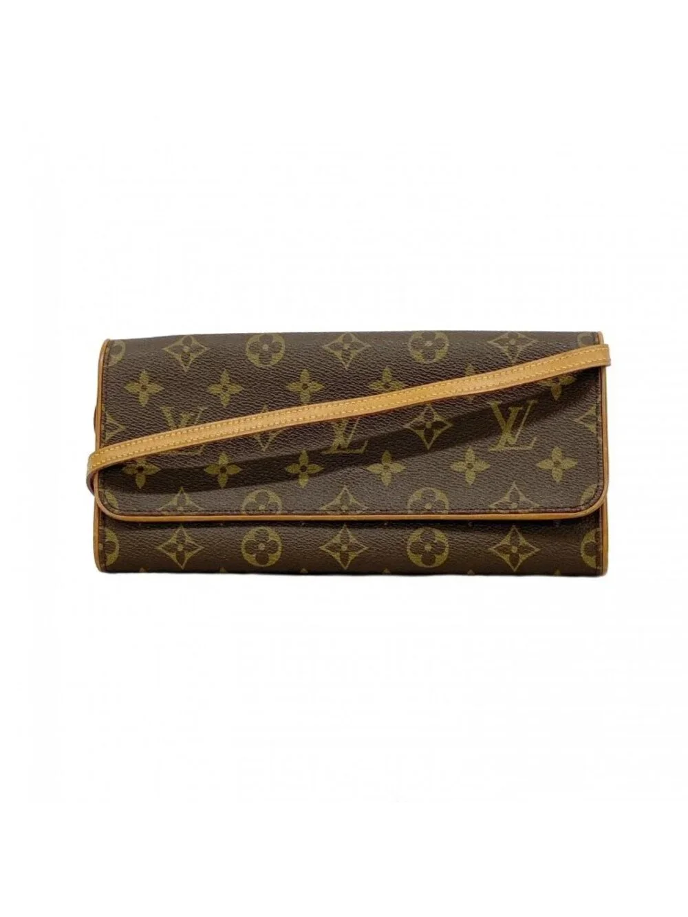 Louis Vuitton Shoulder Bag Monogram Pochette Twin GM Brown
